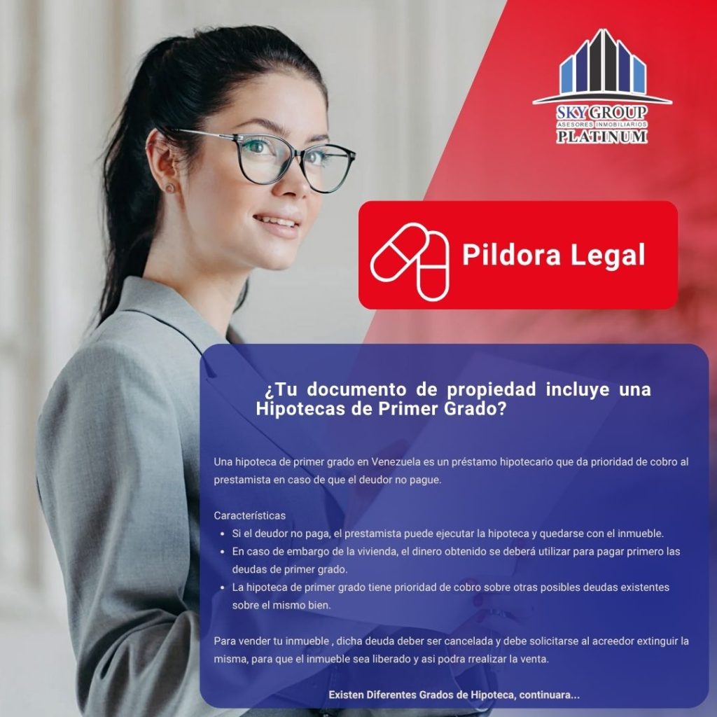 Píldora legal: ¿Tu documento de propiedad incluye una hipoteca de primer grado?