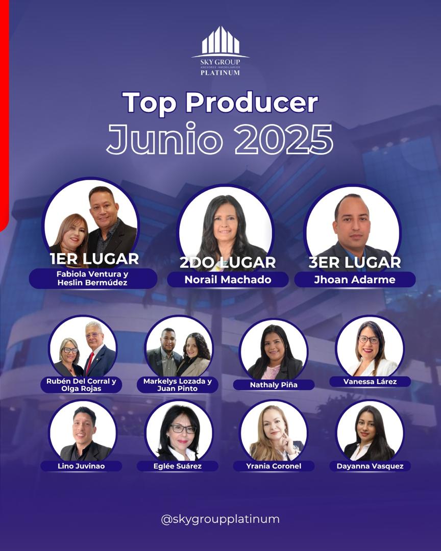 top producer junio2025